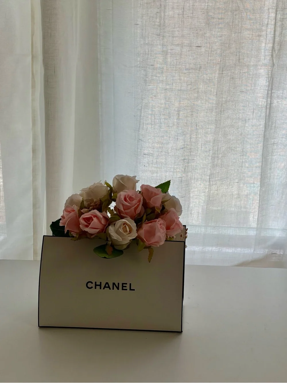 2 sets Elegant Pink and Mauve Faux Rose Arrangements
